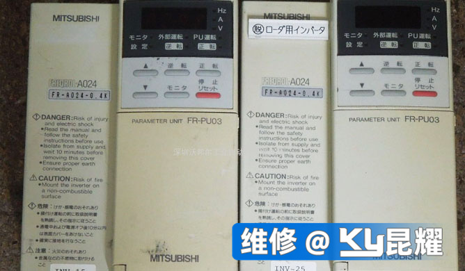 三菱变频器维修报EGF、ELF故障是